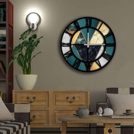 Wallity Reloj Decorativo MDF Multicolor 50 cm 5050MS-073